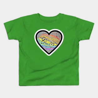 BLM 🖤 PRIDE Black Lives Matter Memorial Fence - Double-sided Kids T-Shirt